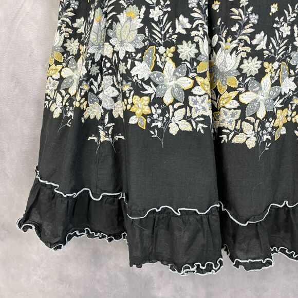 Levu'su Dress Womens Medium Floral Coquette Milkmaid Feminine Ruffled Bohemian - Picture 7 of 10